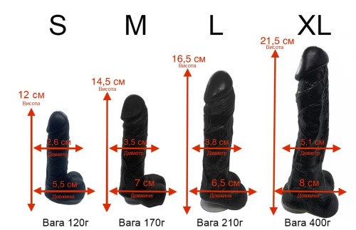 Чистый Кайф Black size S -  Крафтовое мыло-член с присоской, 12х2,6 см (черный)
